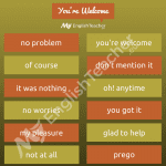 Other Ways to Say You Are Welcome