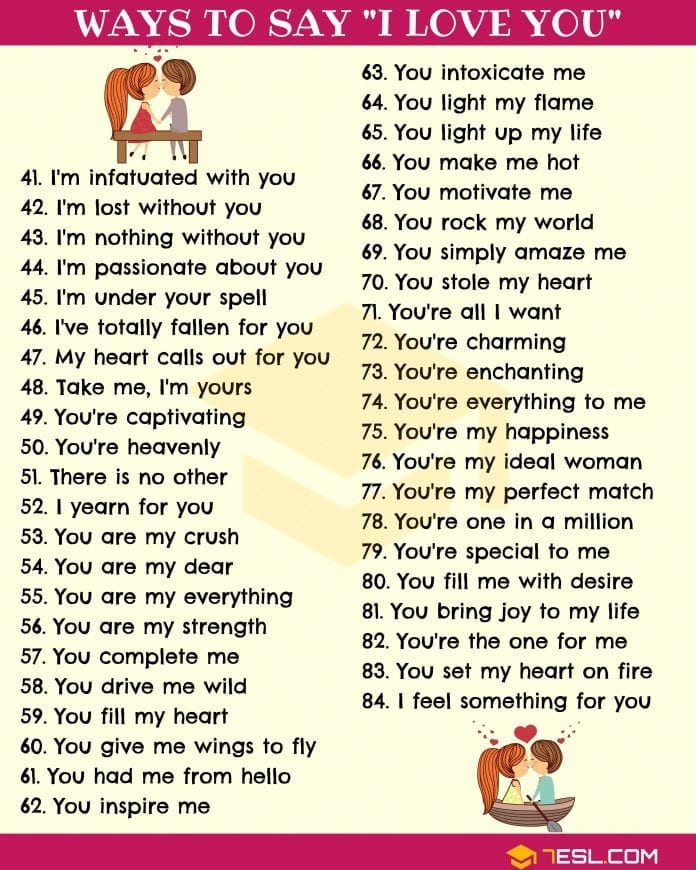 173 cute ways to say i love you