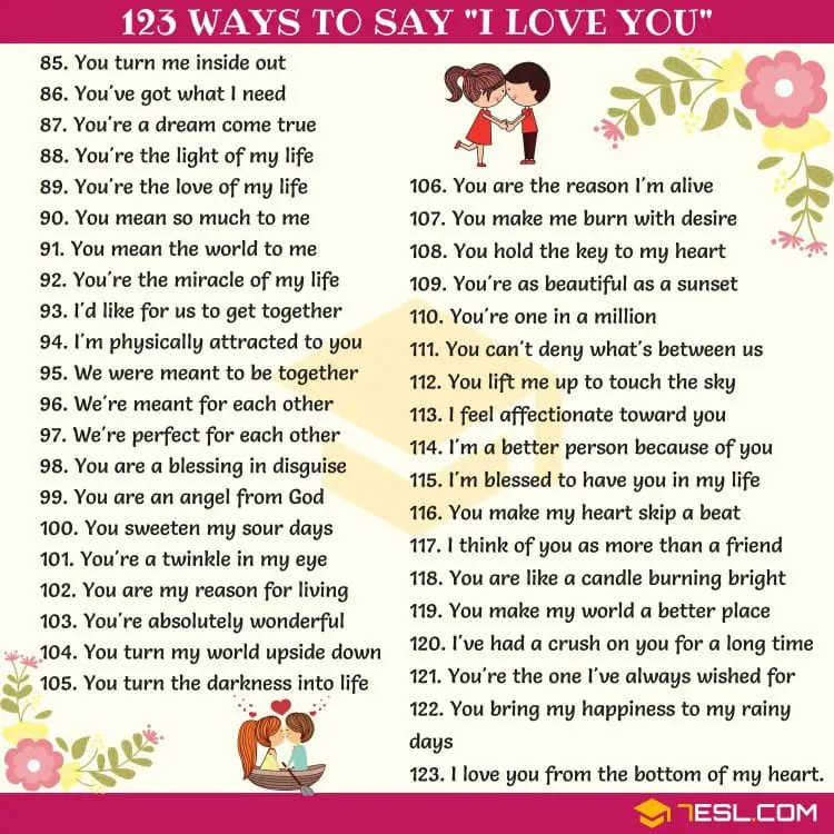 Nine Other Ways To Say I Love You—Friendly & Romantic