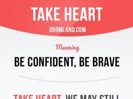 take heart meaning