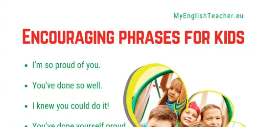 Encouraging phrases for kids
