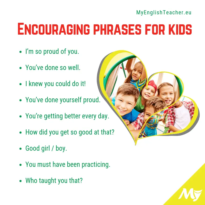 Encouraging phrases for kids