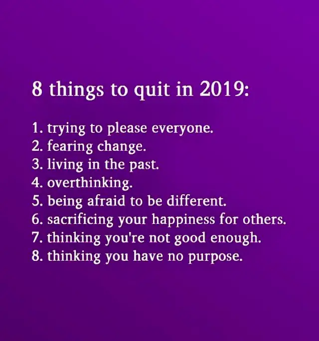 8 Things to QUIT