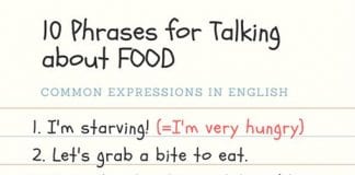 phrases for talking about food