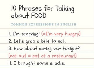 phrases for talking about food