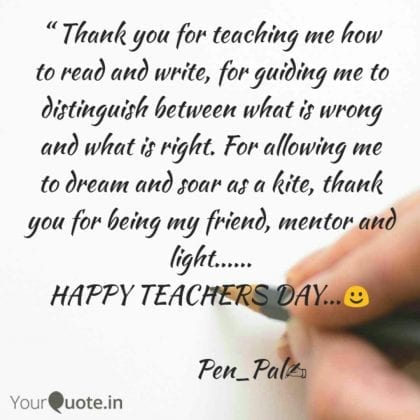 thank you quotes for teachers
