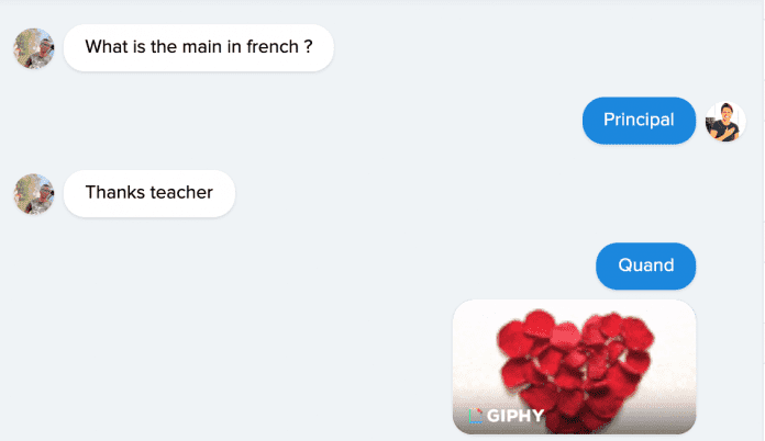 What is the main in french