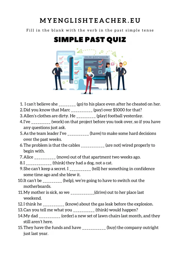 Simple Past Quiz