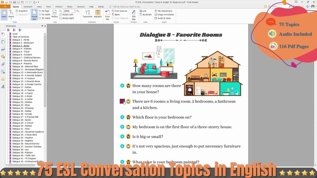 'Video thumbnail for 75 ESL Conversation Topics in English for Beginners (Preview)'
