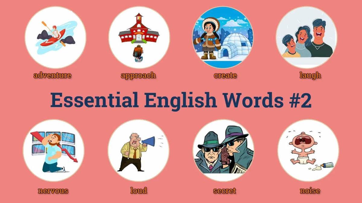 'Video thumbnail for Essential English Words with Meaning and Sentences #2'