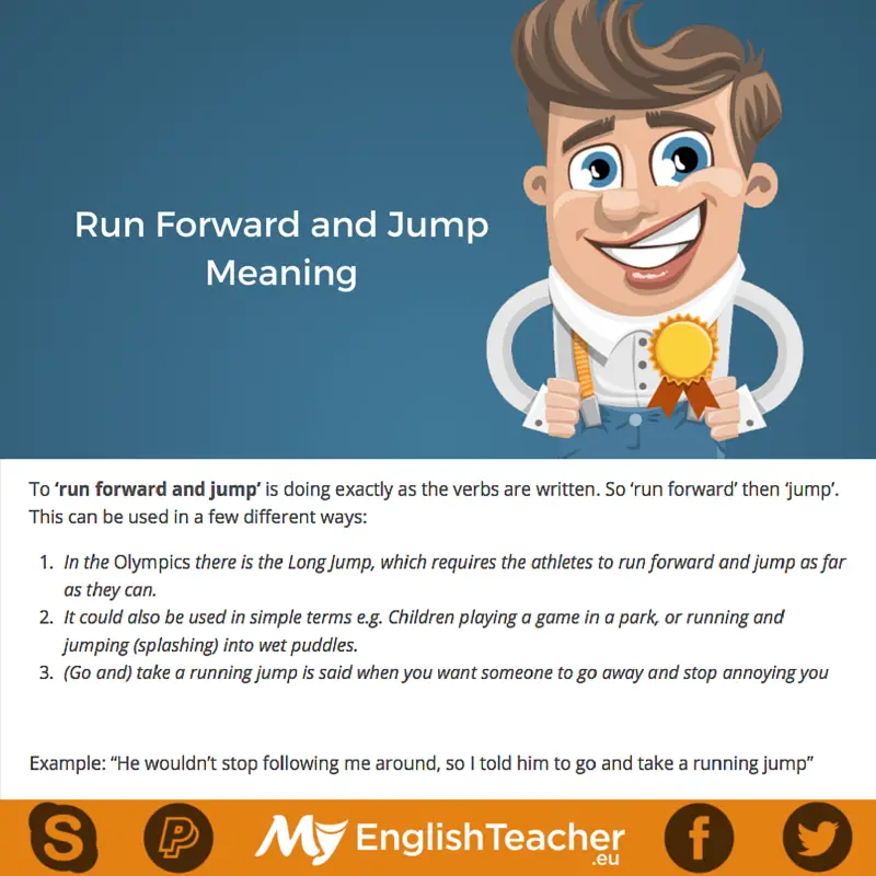 Run Forward and Jump Meaning