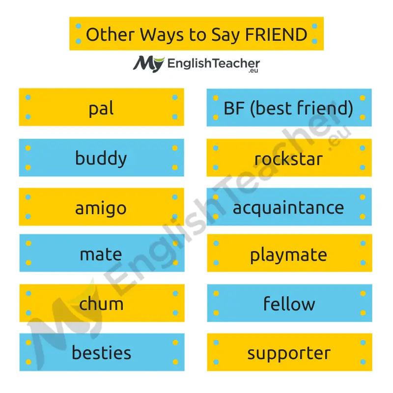 other ways to say friend