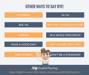 other ways to say bye