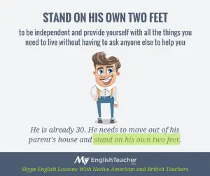 STAND ON HIS OWN TWO FEET